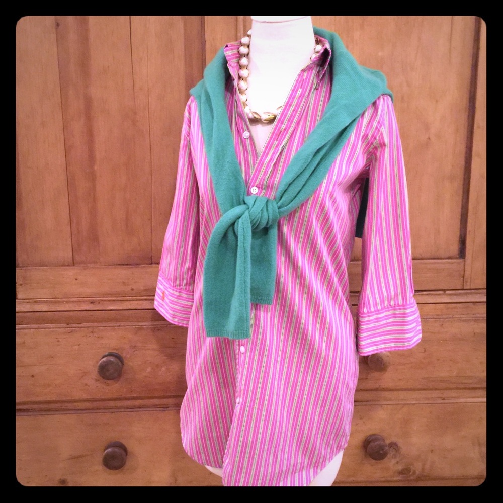Ralph Lauren long button down shirt
